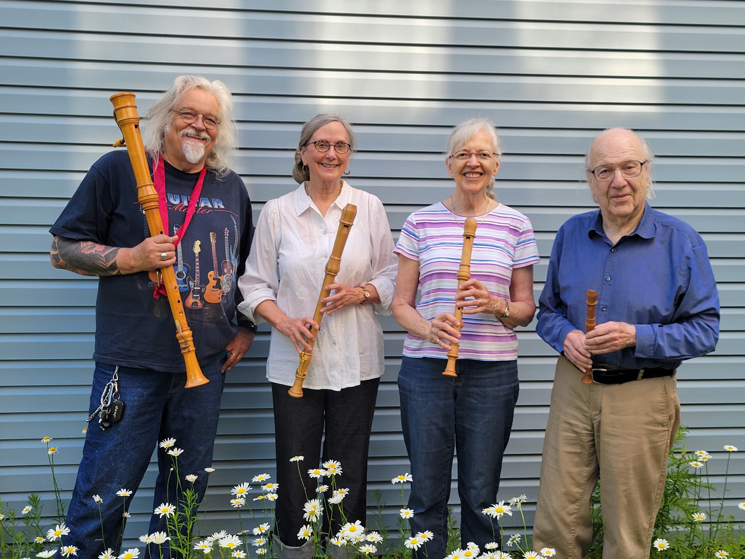 Four Fipple-Flute Friends Bill, Karen, Penny, Shelley